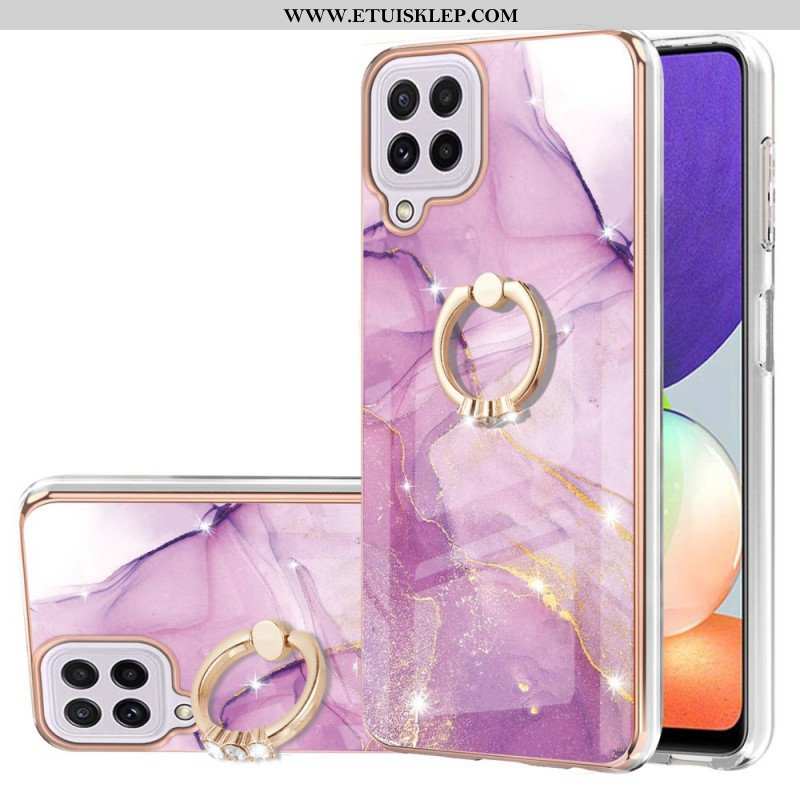 Futerały do Samsung Galaxy M32 Marmur Ze Wspornikiem Pierścienia